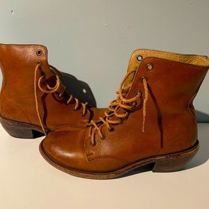 John Fluevog lace up boots